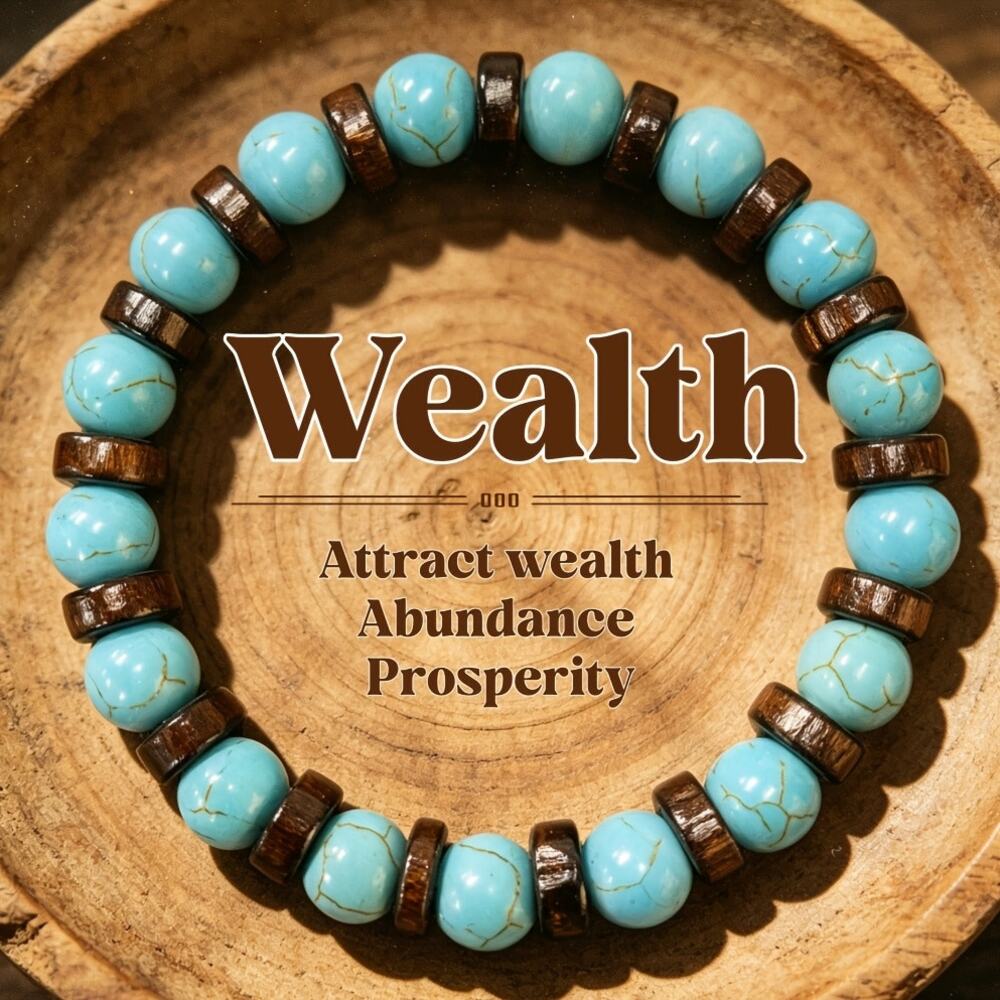 Natural Turquoise Bracelet Bohemian Fashion Jewelry Western Boho New